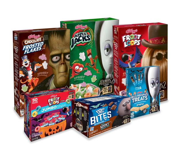 Kellogg's Introduces Addams FamilyThemed Halloween Cereal and Snack