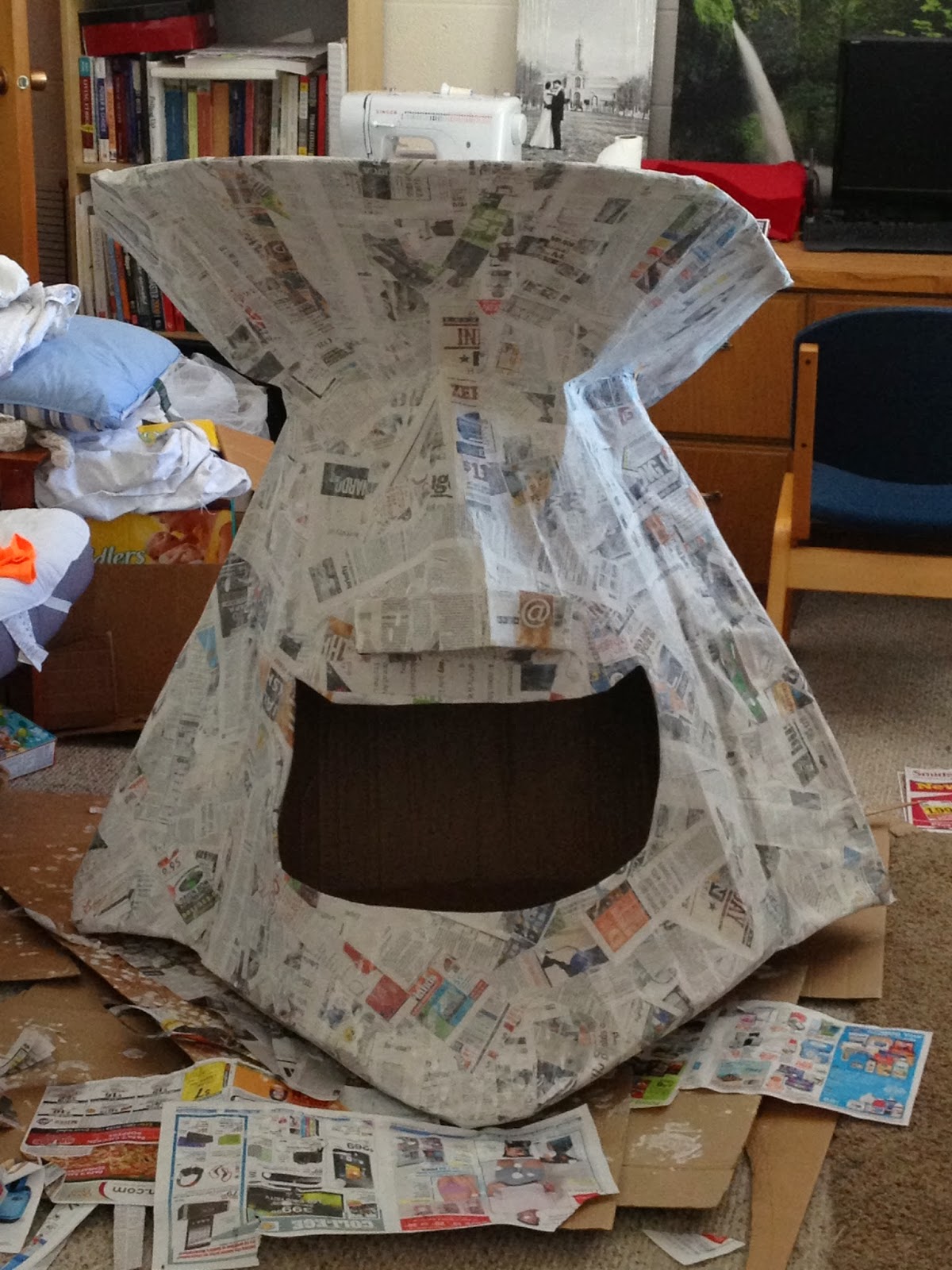 Spencer's Crazy Artistic Life Adventure Giant Paper Mache Lord