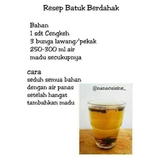 Resep JSR batuk berdahak