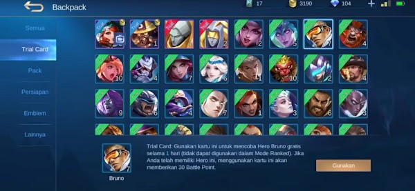 Cara Merubah Hero Trial Mobile Legends Menjadi Permanen 100% WORK Cara Merubah Hero Trial Mobile Legends Menjadi Permanen 100% WORK
