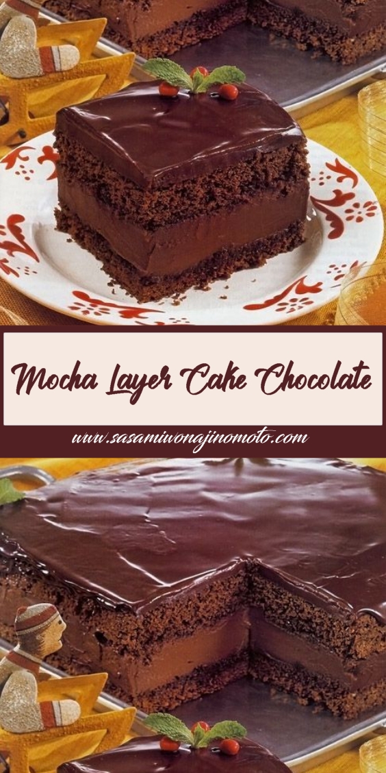 Mocha Layer Cake with Chocolate Dishex