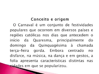 A origem do Carnaval