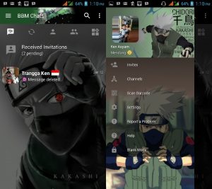 BBM MOD Tema Kakashi v3.3.0.16 APK Versi Terbaru