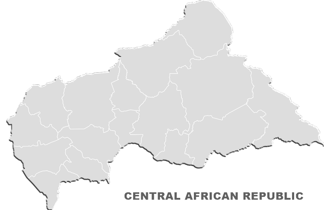 image: Printable Outline Central African Republic Blank Map