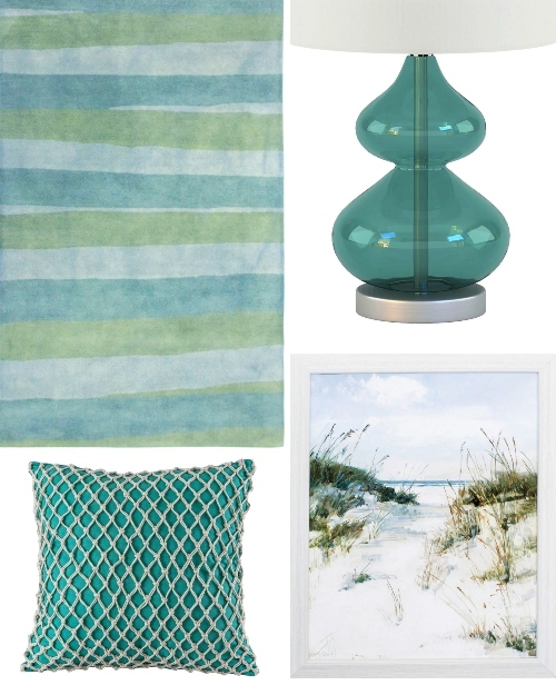 Aqua Turquoise Coastal Decor Board Collections Inspiration