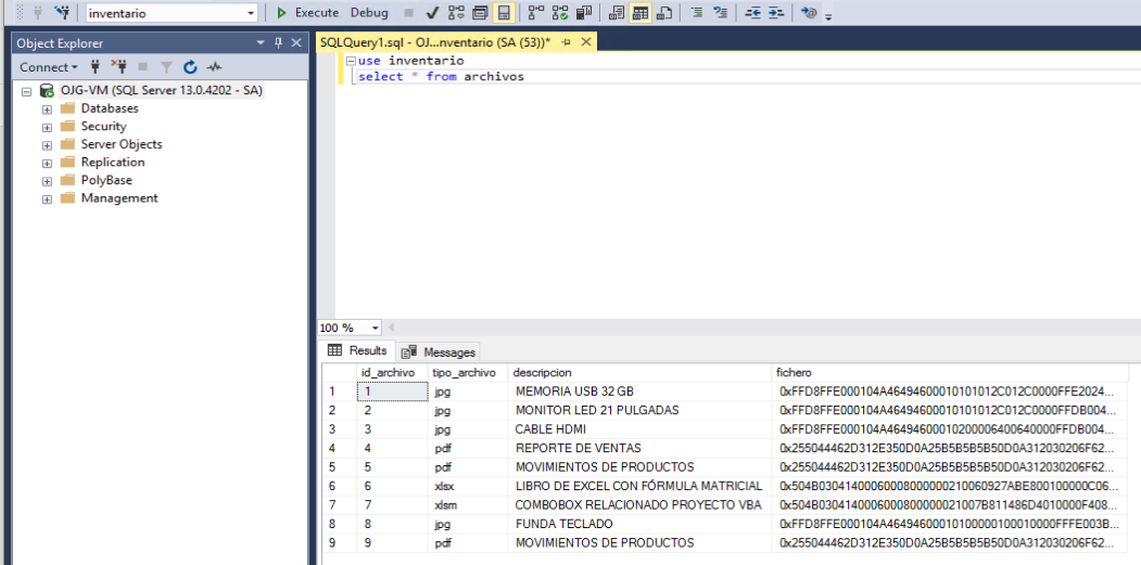 Estacionario arrepentirse Negligencia excelymas: Save and Retrieve Files from SQL Server using Excel VBA