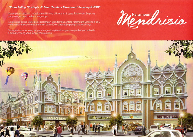 RUKO MENDRISIO PARAMOUNT SERPONG GADING SERPONG | RUMAH JURAGAN Property