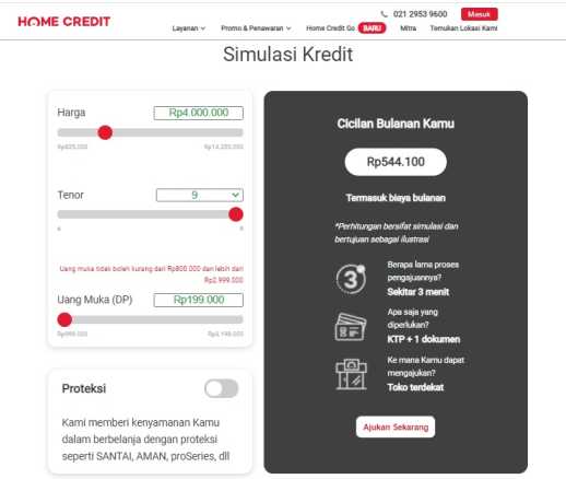 Terbaru Tabel Angsuran Home Credit 2021 Jadwaloperasional