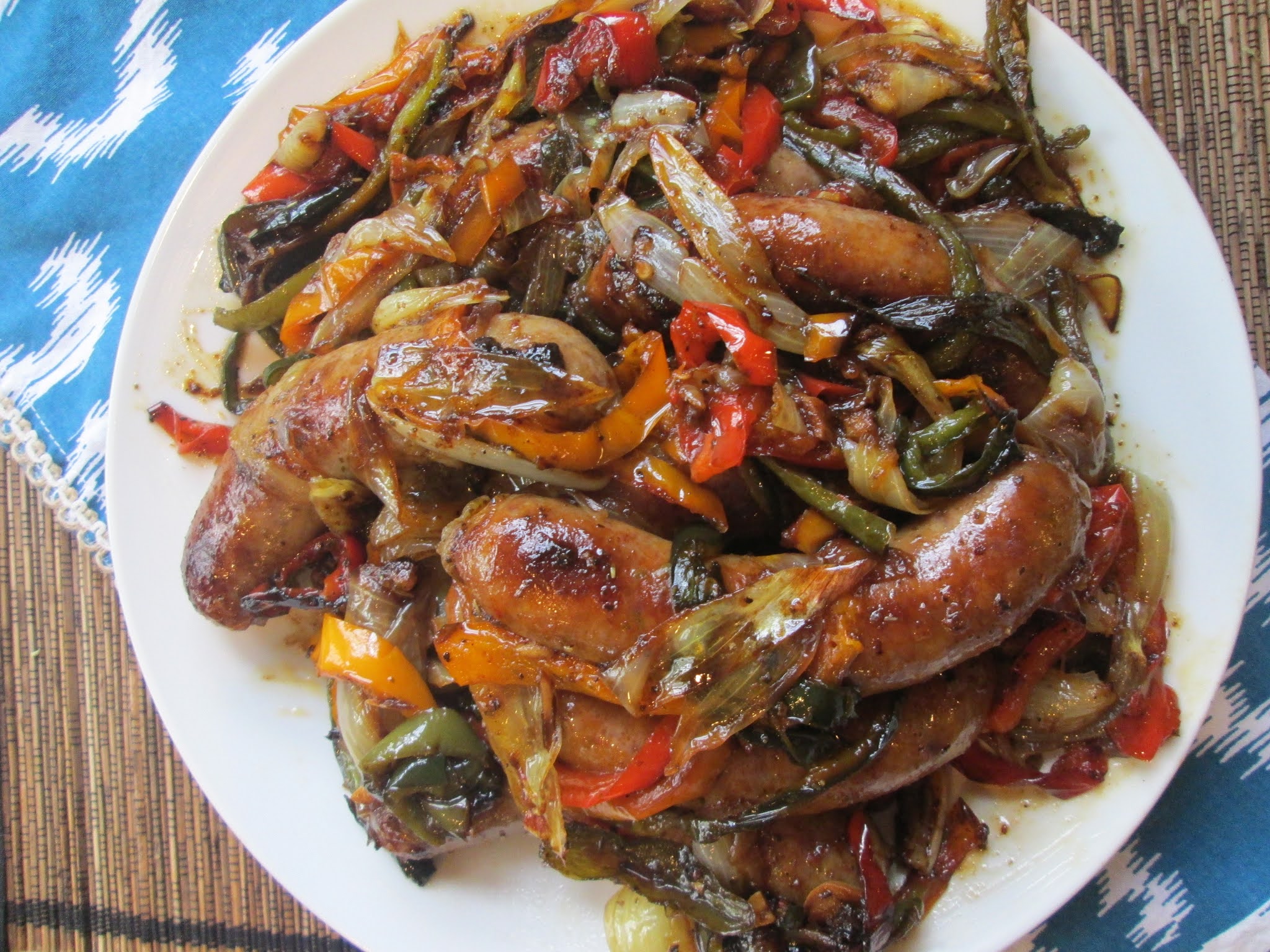 Stirring the Pot Ina Garten's Roasted Sausages, Peppers, and Onions