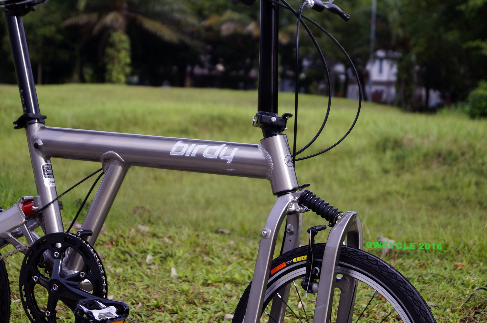 GW Cycle Boutique Birdy Classic Folding Bike in Graphite Colour