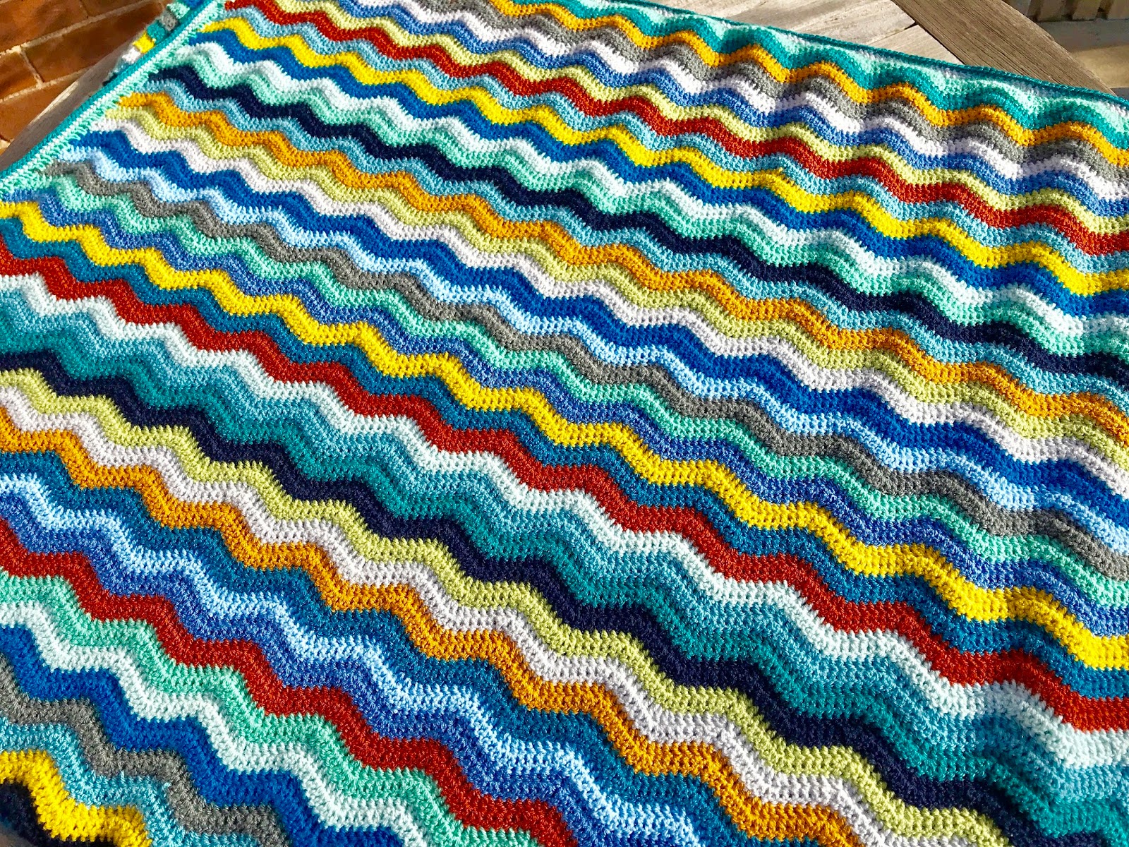 SNOOPYDOGKNITS! EARTH BLANKET....DONE!