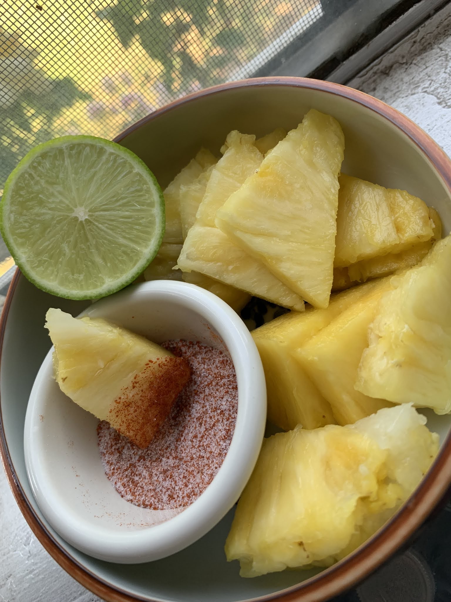The Vegan Mouse Chile salt pineapple.