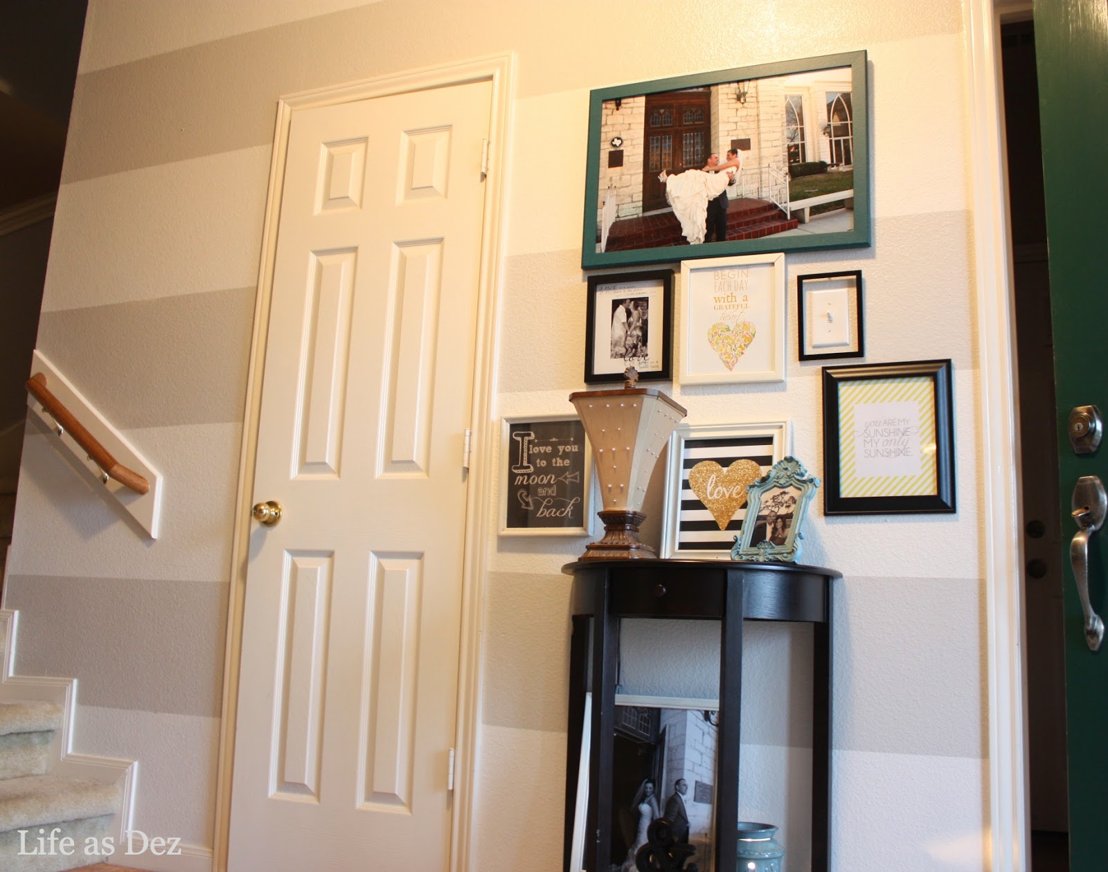 Life as Dez How to Paint Stripes on Textured Walls