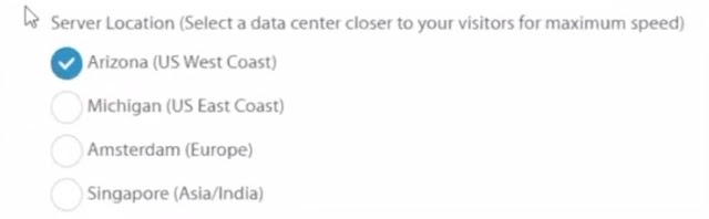 4 different data locations for a2 hosting