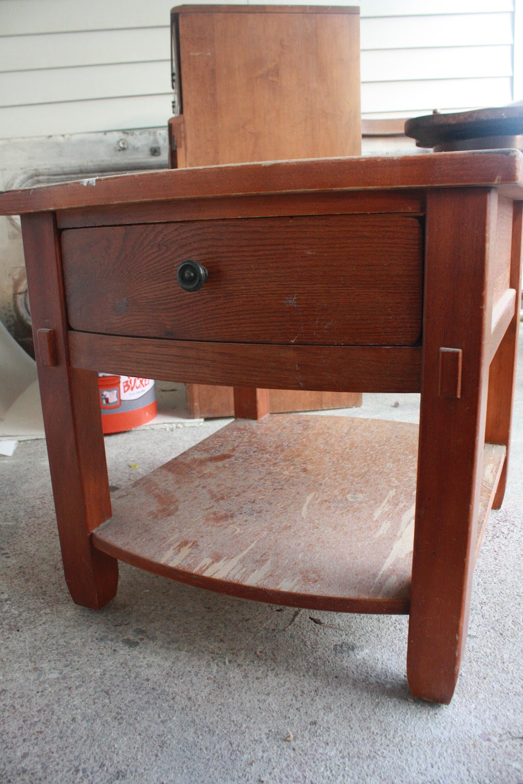 JL Designs: Warm Wood & White Night Stands;