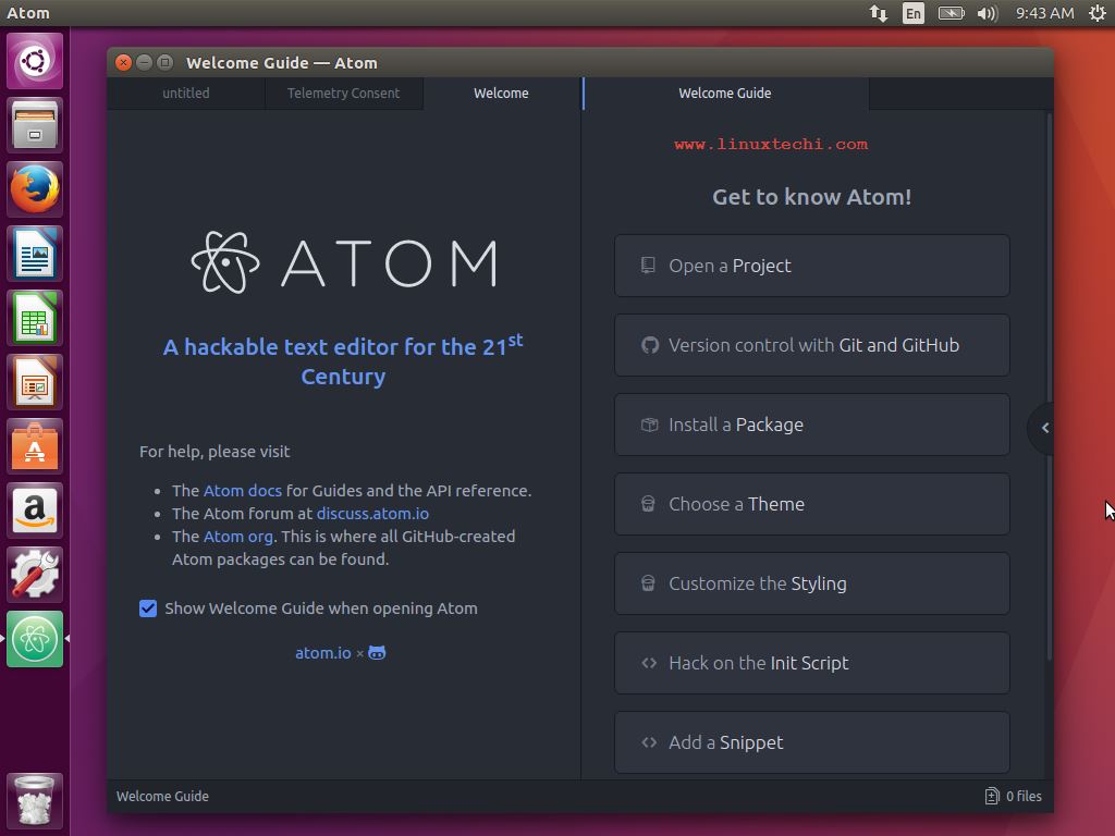 Atom è un editor di testo open source in continua crescita, stabile e