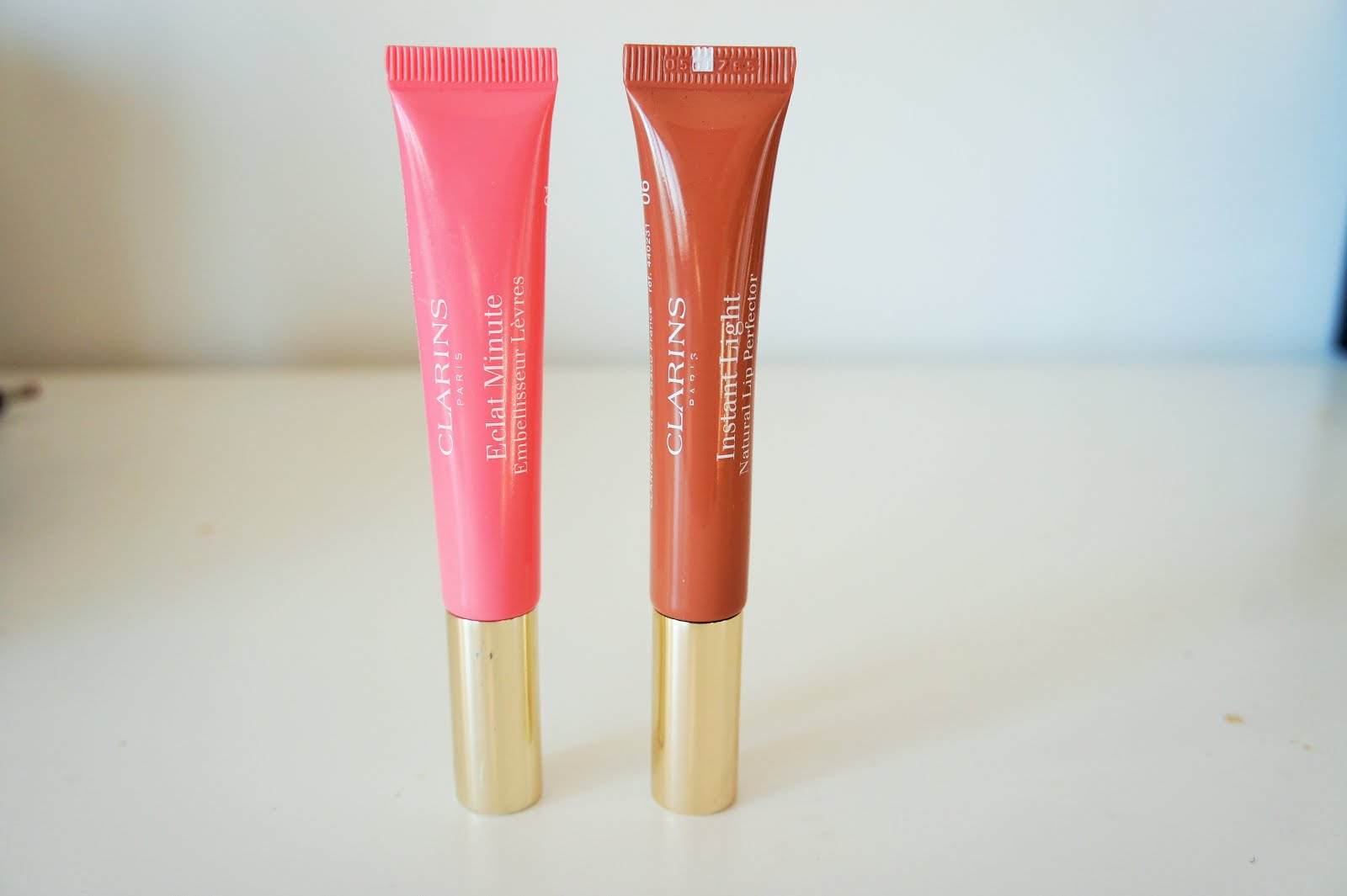 Lip Bomb! Clarins Instant Light Lip Perfector in 01 Rose Shimmer and 06
