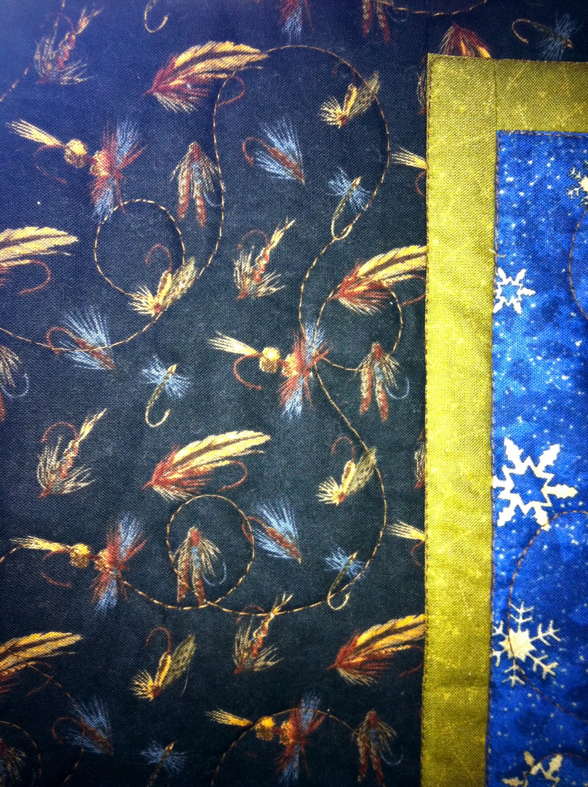 Linda's Quiltmania Mark's Fly Fishing Quilt