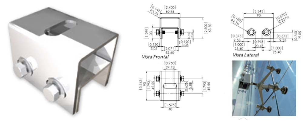 Tecnología y Diseño ( Herrajes y Templados ): CONECTOR PARA ESTRUCTURA