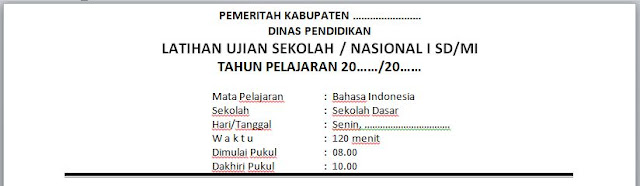 Soal Bahasa Indonesia Us Un Try Out 1 Kelas Vi 6 Us M Untuk Ujian Sekolah Madrasah E Guru