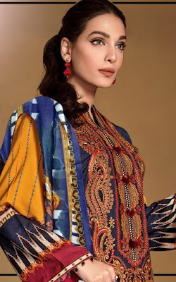 Gul Ahmed Al Karam Kesariya Pakistani Lawn Collection In Wholesale Rate 