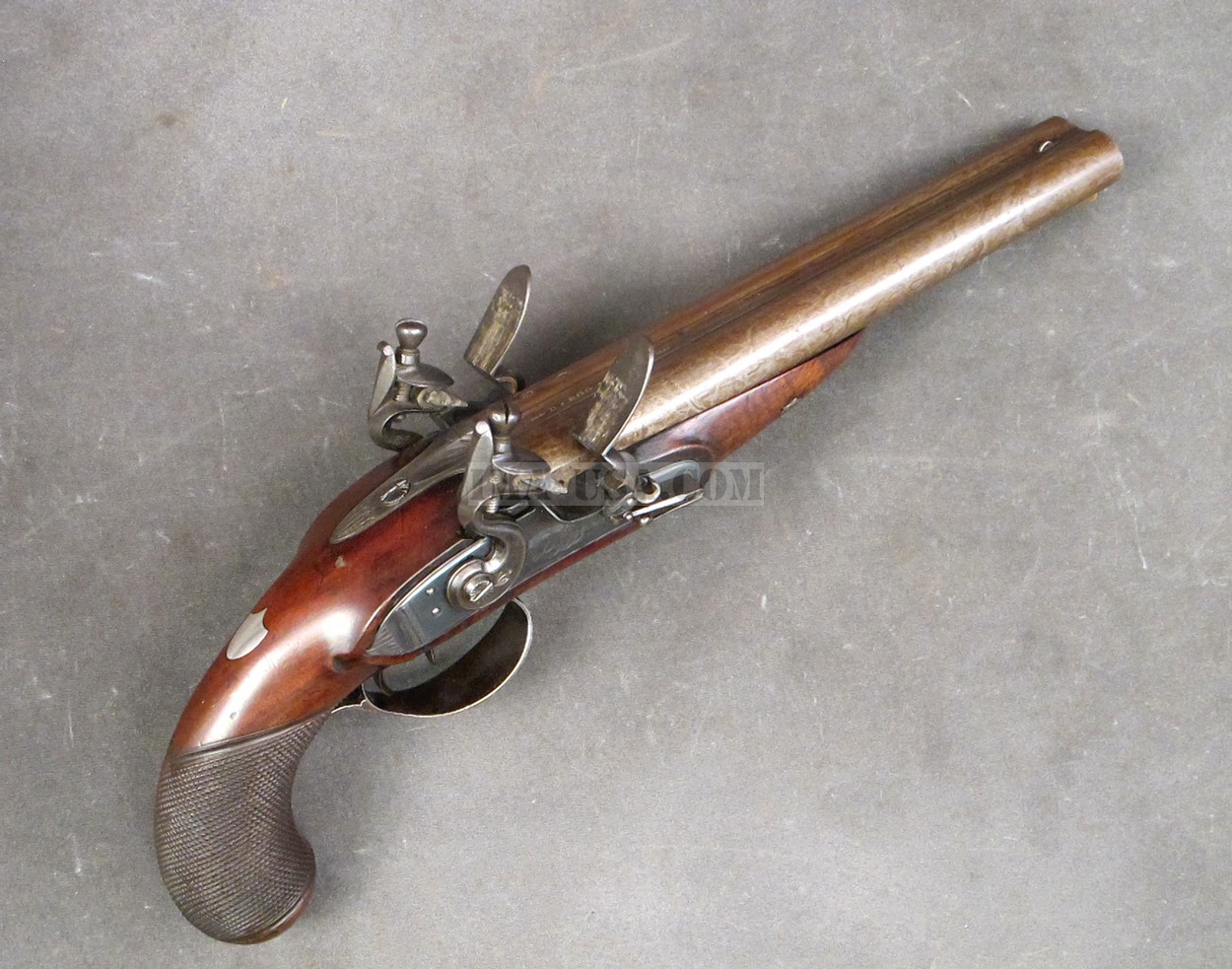 HomePlace Art's Stuff English .65 Double Barreled Flint Lock Handgun