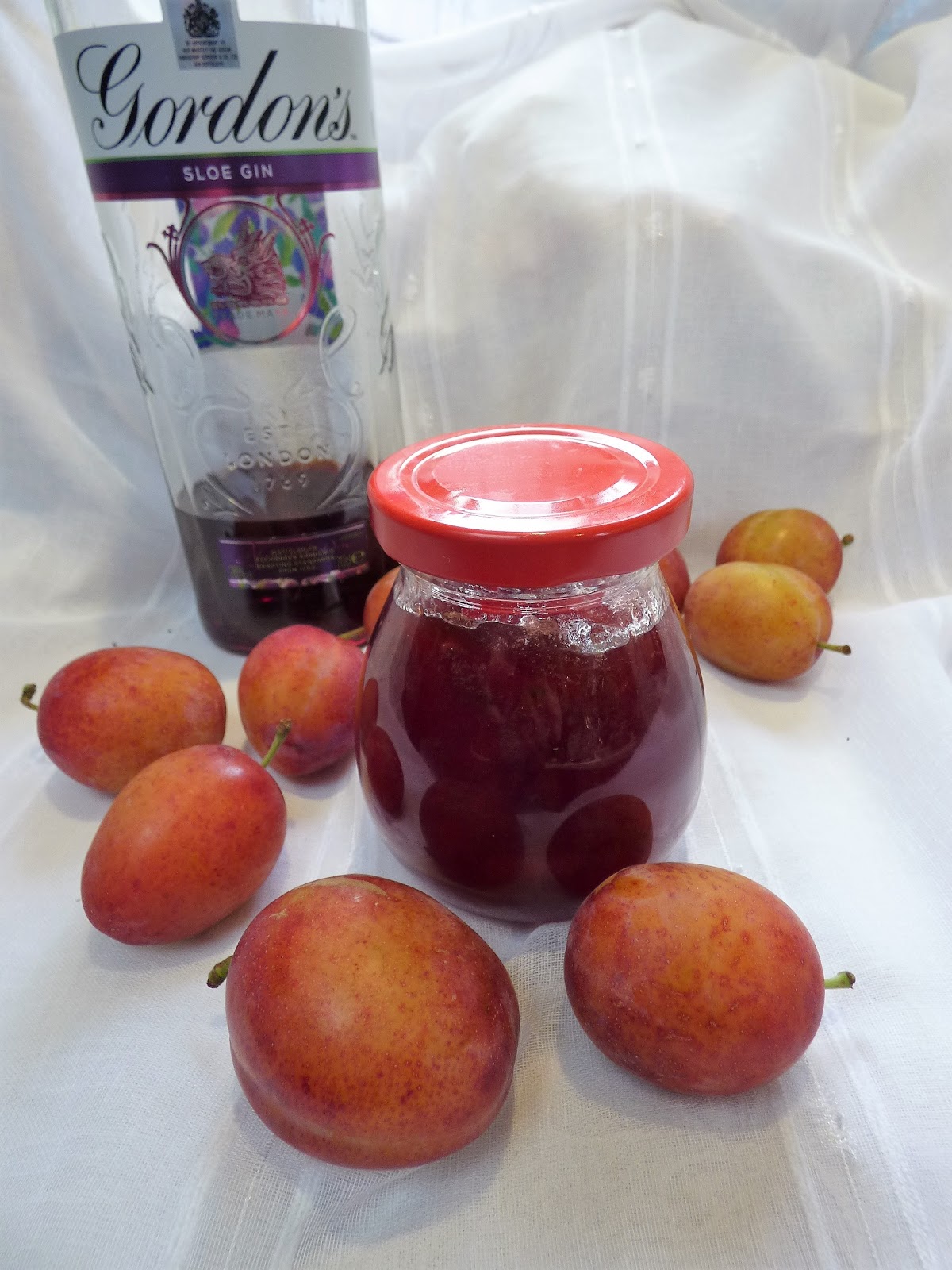 Chez Maximka Sloe gin plum jam