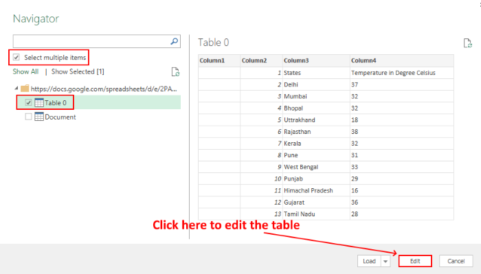 liên kết google sheet với excel 6