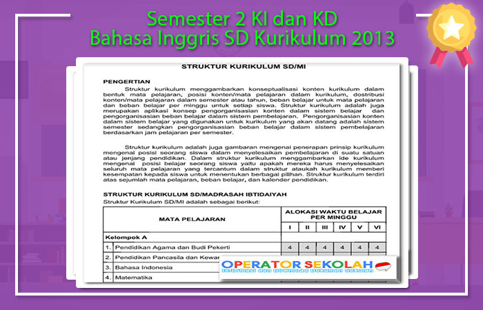 Semester 2 Ki Dan Kd Bahasa Inggris Sd Kurikulum 2013 Operator Sekolah Semester 2 Ki Dan Kd Bahasa Inggris Sd Kurikulum 2013 Operator Sekolah