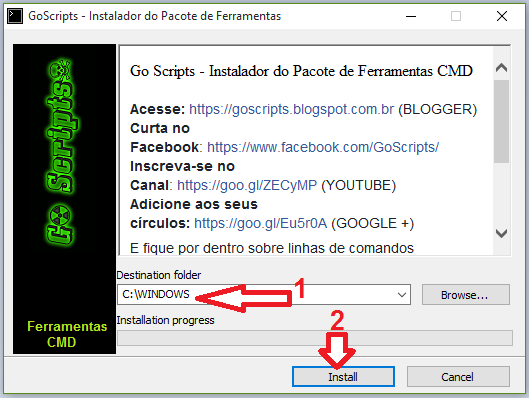 GoScripts Pacote CMD - Go Scripts