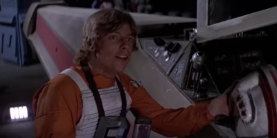 Mark Hamill Star Wars jelenet 1977