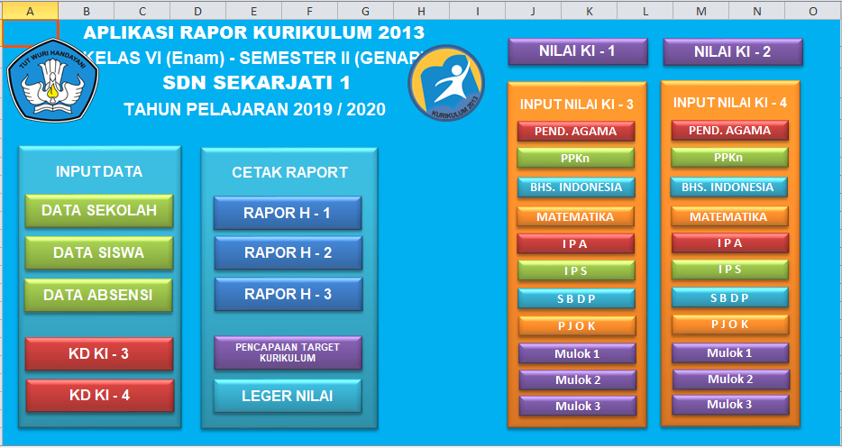 Download Aplikasi Raport K13 Kelas 6 Semester 2 Revisi Terbaru Mariyadi Com