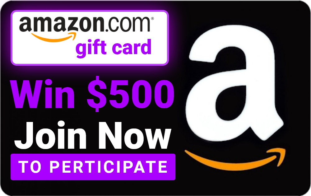 Win A 500 on Amazon Gift Card Limited Time Offer Gift