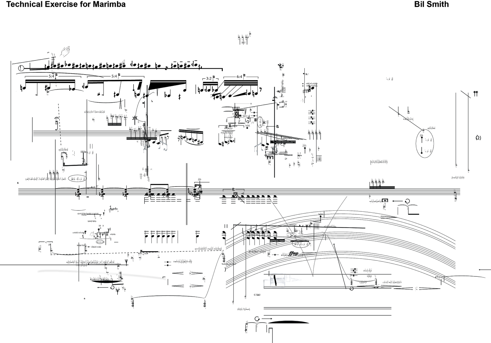 "Sound Morphology" (Bil Smith Composer) Technical Exercise for Marimba