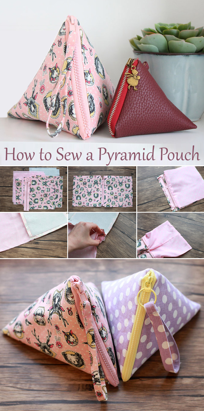 How to Sew a Pyramid Pouch