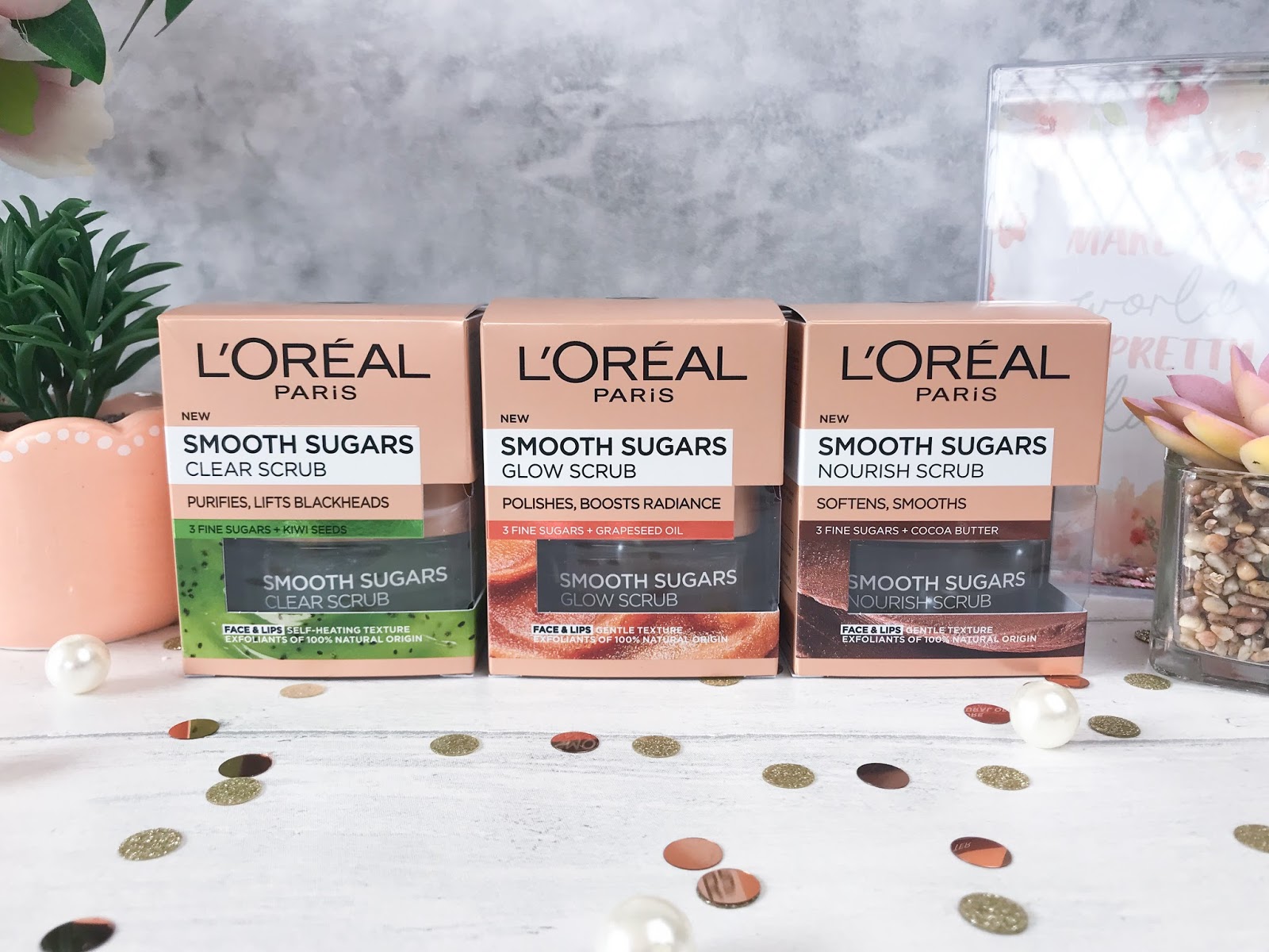 L’Oreal Smooth Sugars Face & Lip Scrubs Kathryn's Loves