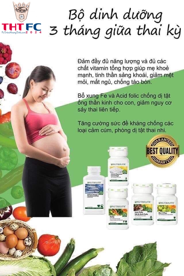 Bộ dinh dưỡng cho 9 tháng thai kỳ hoàn hảo của cả MẸ và BÉ