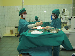 Dr Mateus in the operating room
