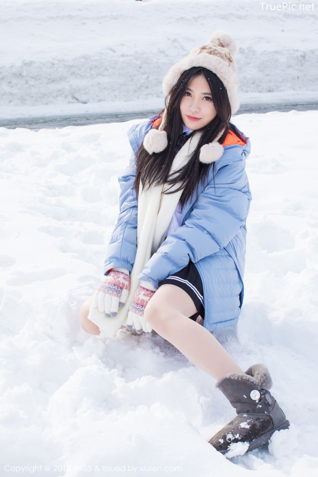 Image-IMISS-Vol.262-Sabrina model–Xu-Nuo-许诺-Sparkling-White-Snow-TruePic.net- Picture-1