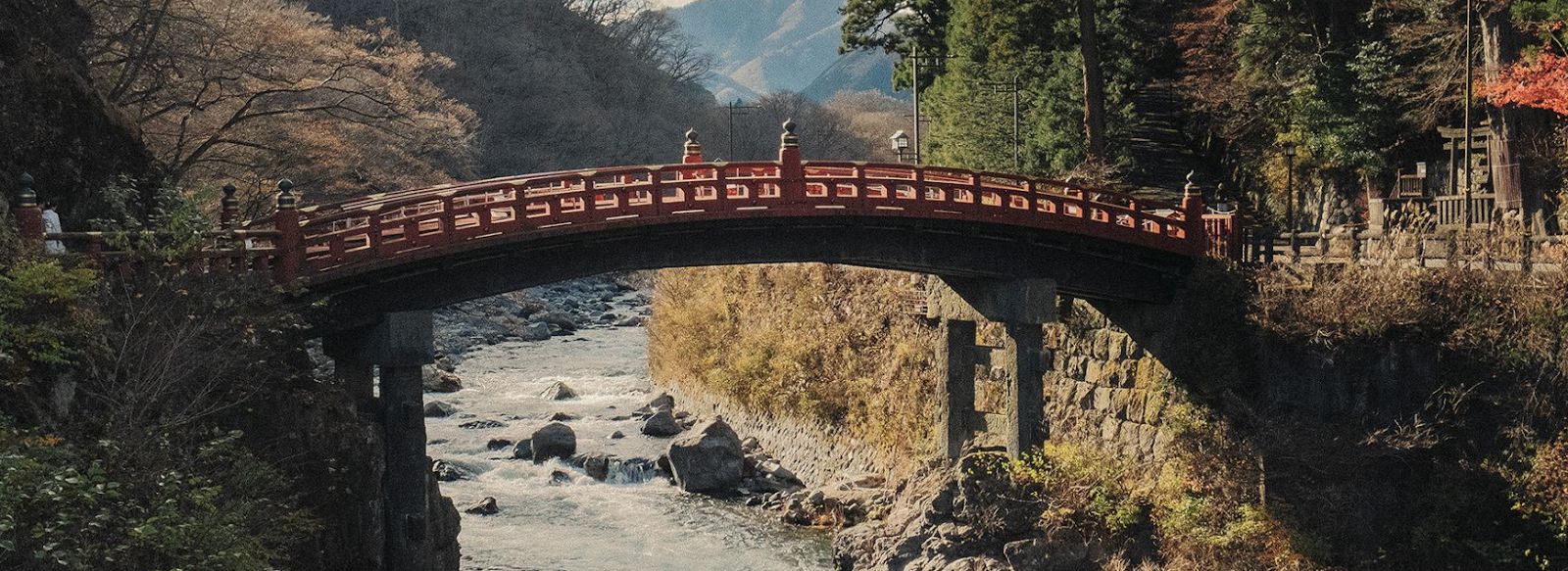 THE WAY OF THE SHOGUN: An Ancient Road travelled by Samurai. Scroll right.  Click on the bridge.