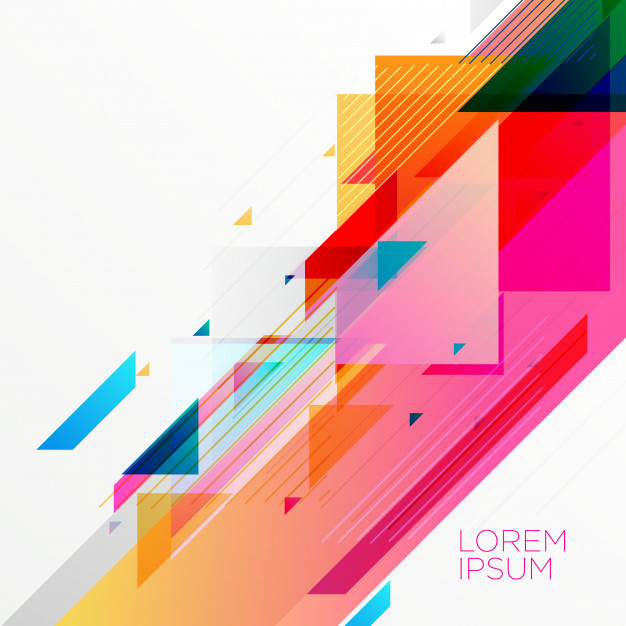 Creative colorful abstract geometric background design Free Vector