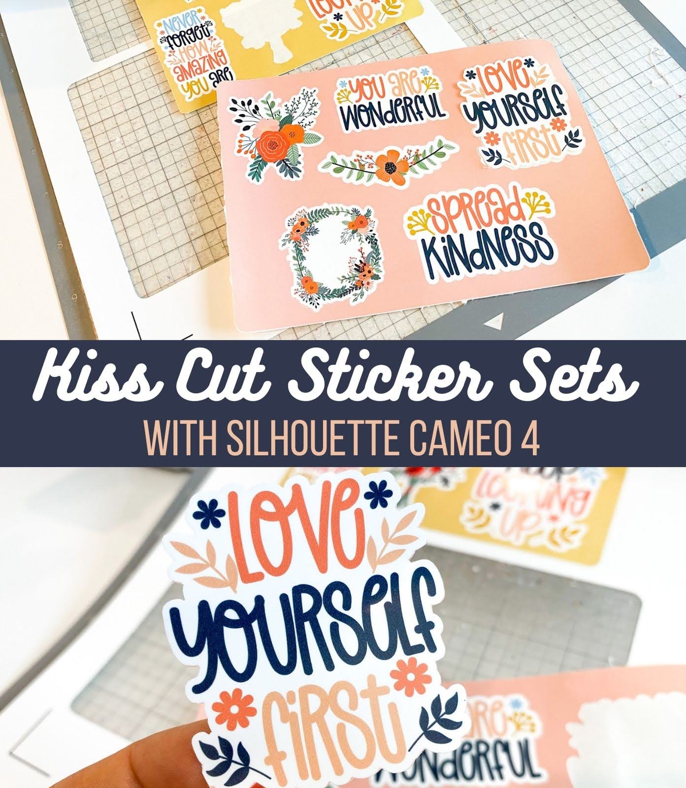 How to Make Sticker Sheets with Cricut - Kiss Cut Stickers 
