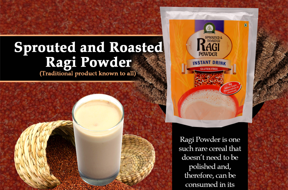 Sprouted Ragi Wean Mix porridge for babies Ammae Food Products