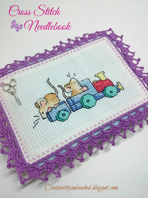 Cross Stitch felt needle book 1