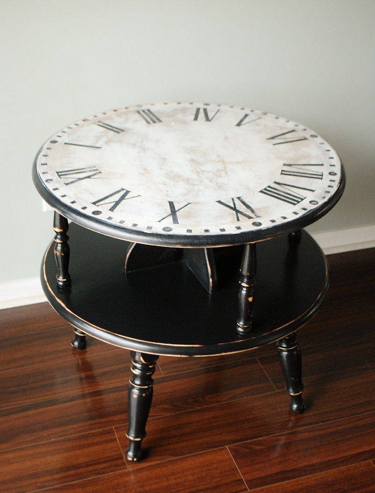 Great Bday! clock face table inspiration