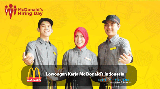 Lowongan Kerja Crew Restoran Mc Donald Cilegon