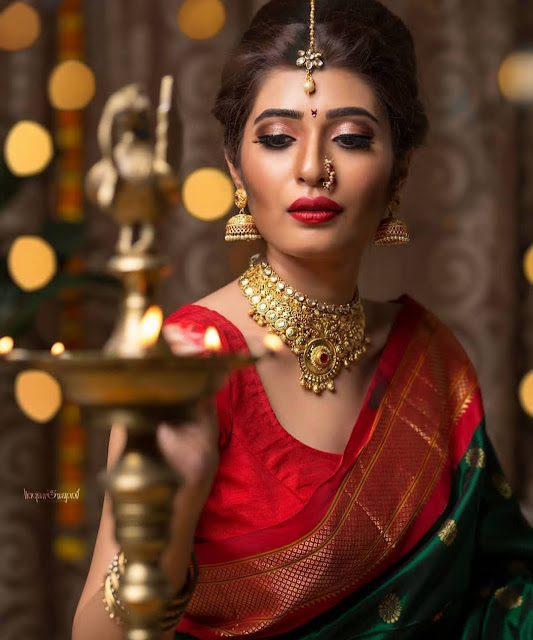 Amazing Diwali Celebrations Best Second Naraka Chaturdashi Day Of Diwali Festival Makeup Look