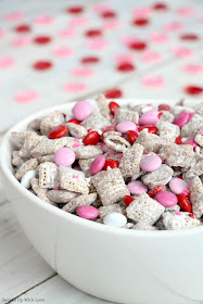 Valentine's Day Cupid Chow Muddy Buddies easy recipe from Served Up With Love