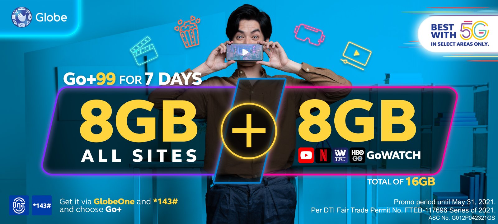 Globe offer's new Prepaid Promos with 16GB data. Gizmo Manila