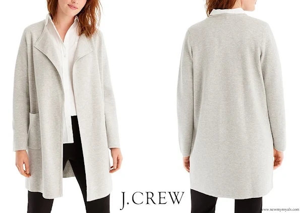 Meghan Markle wore J.Crew Juliette Collarless Sweater Blazer